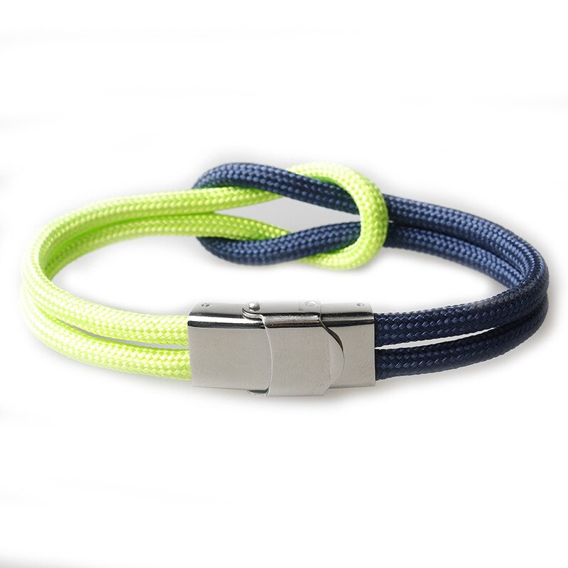 Trend Charm Paraplu Touw Gevlochten Armband Mannen Homme Femme Roestvrij Stalen Gesp Handmatige Diy Paar Armbanden Voor Vrouwen: 649
