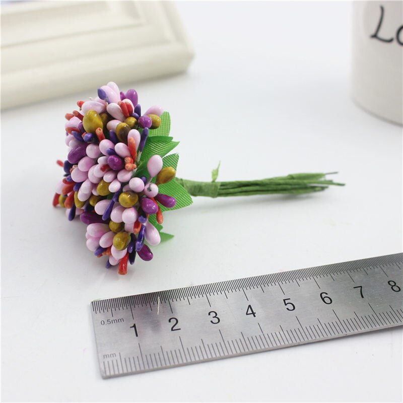 20 unids/lote Meautiful Mora estambre flor Artificial de varilla de alambre/boda Caster decoración de boda DIY flores