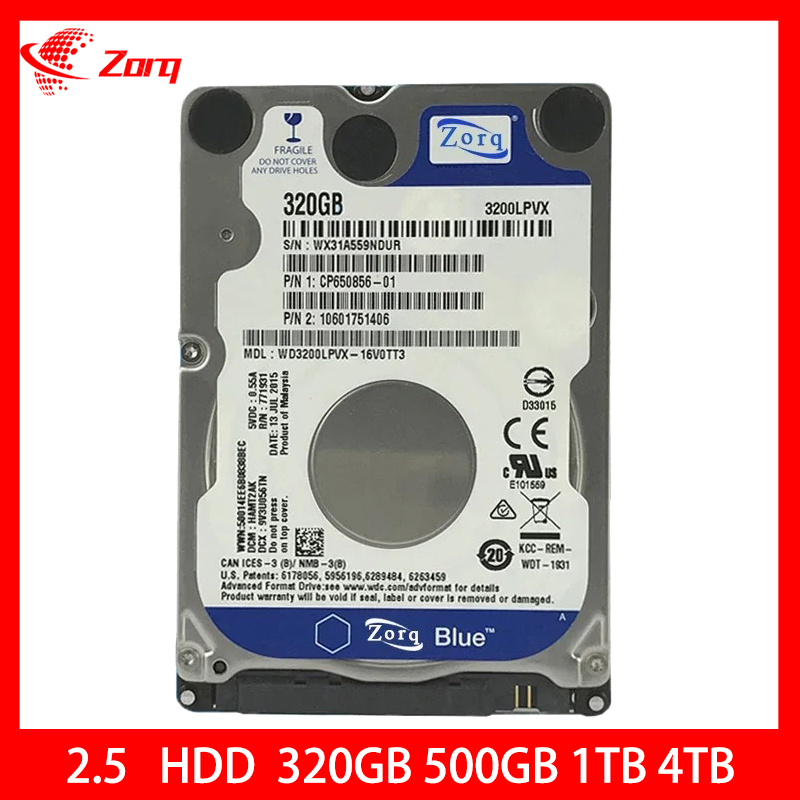 Hdd 80Gb 160Gb 240Gb 320bg 1Tb 2Tb 4Tb Interne Harde Schijf Notebook Laptop Desktop 2.5 "Sata2 5400-7200Rpm 500Gb 750Gb Harde Schijf
