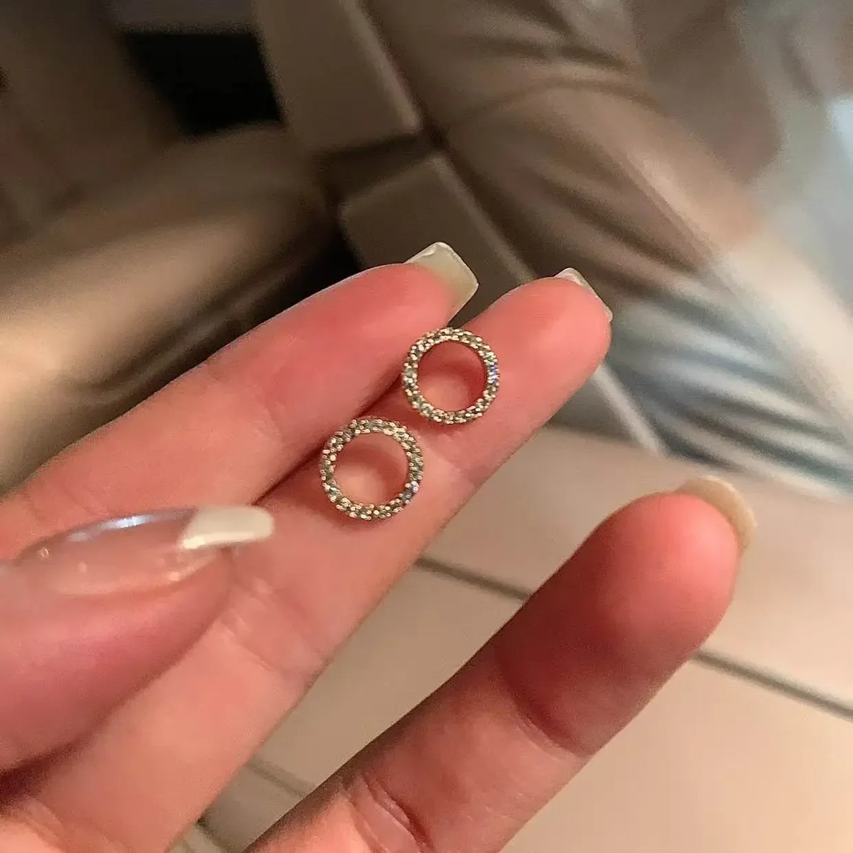 Collar de circón redondo de Plata de Ley 925 a la , Gargantilla con dije de estilo minimalista, colgante, de para joyería fina para mujer: Rojo óxido