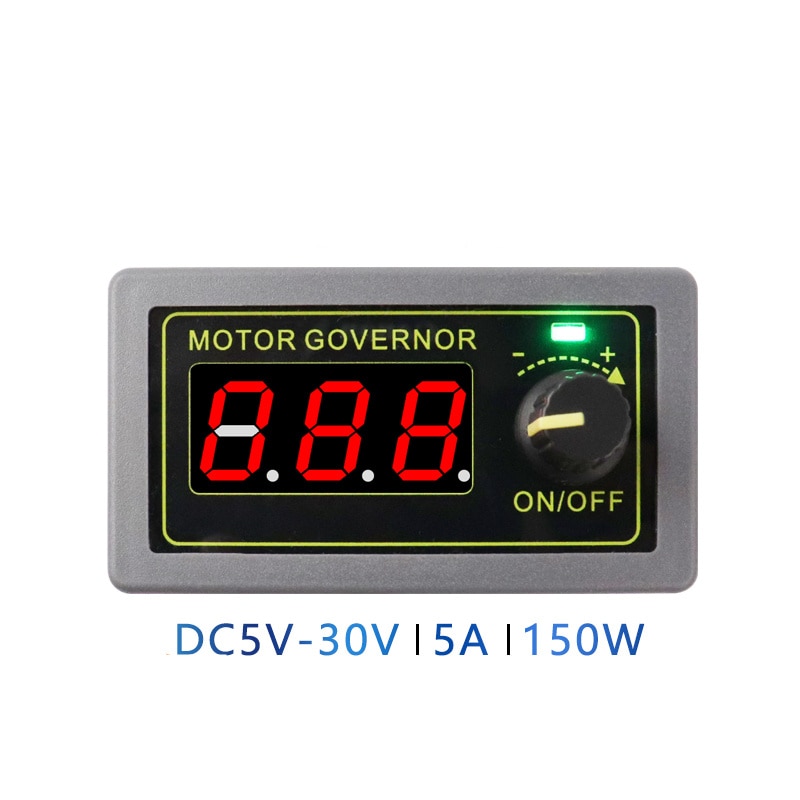 DC Motor Controller PWM Motor Speed Regulator Light Dimmer LED Digital Display Encoder 5V 12V 24V