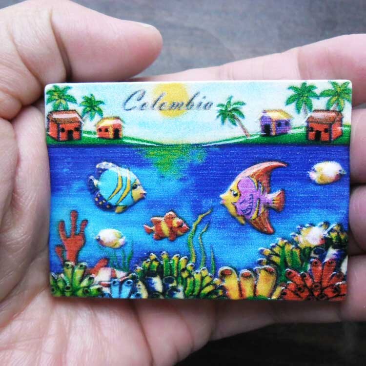 Karibiska havet marin serie 3d kylskåp magneter turism souvenirer kylskåp magnetiska klistermärken heminredning: 005