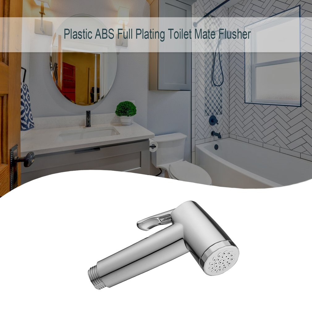 Plastic Abs Full Plating Toilet Mate Flusher Durable Anti Corrosion Easy Installation Clean Your Personal Hygiene 1 Pcs