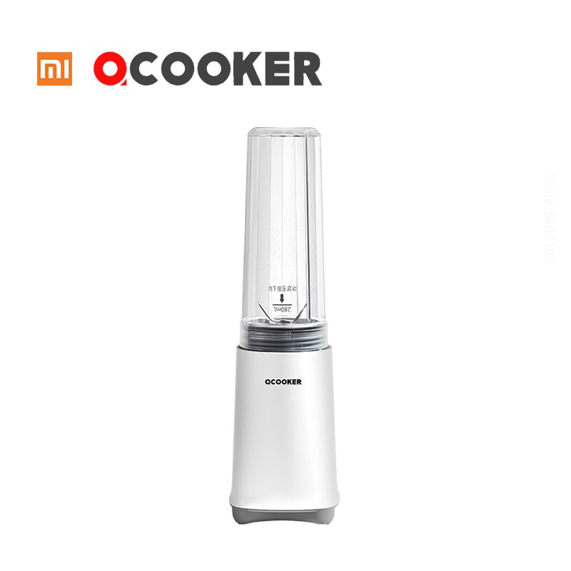 Qcooker cd -bl04 blender xiaomi bærbar frugt madprocessor elektrisk køkkenblander håndjuicer chopper maskine tryk til start