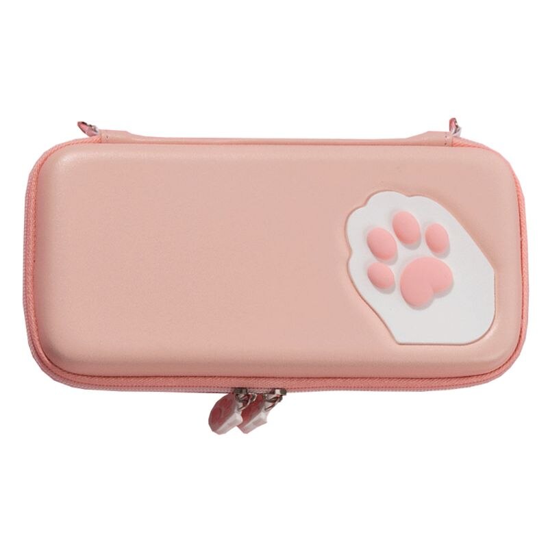 Mignon chat griffe mallette de rangement Console de jeu Protection couverture Portable belle sac de rangement pour commutateur Lite/commutateur: Pink for switch Lite