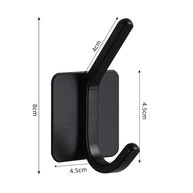 Zelfklevende hangende badkamerhaken Deursleutel Tas Jas Handdoek Robe Hanger Douchehaak Organizer voor badkamer Keukenaccessoires: Bordeaux