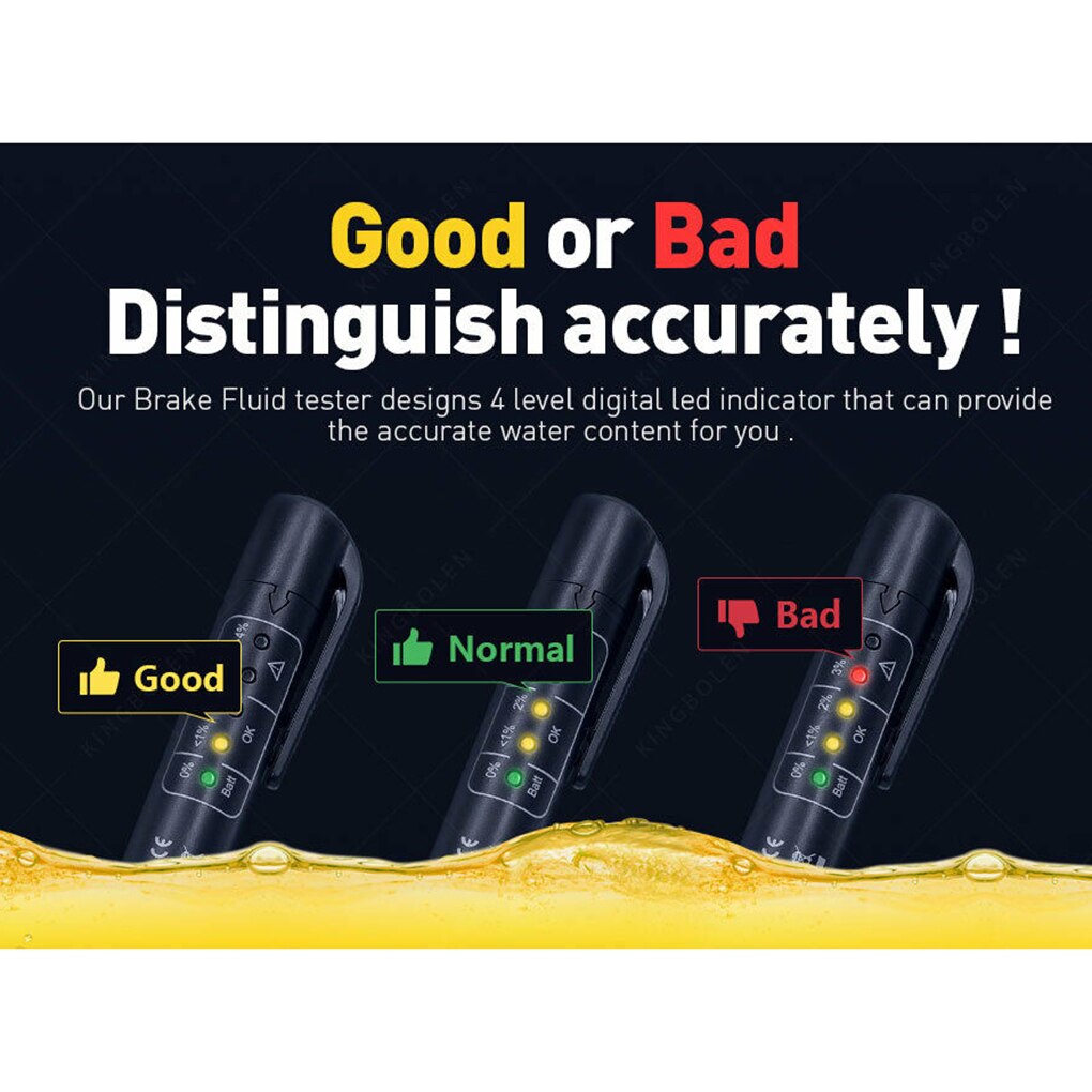 Auto Oil Check Pen Universal Brake Fluid Tester Car Battery Tester Vehicle Auto Automotive Testing Tool