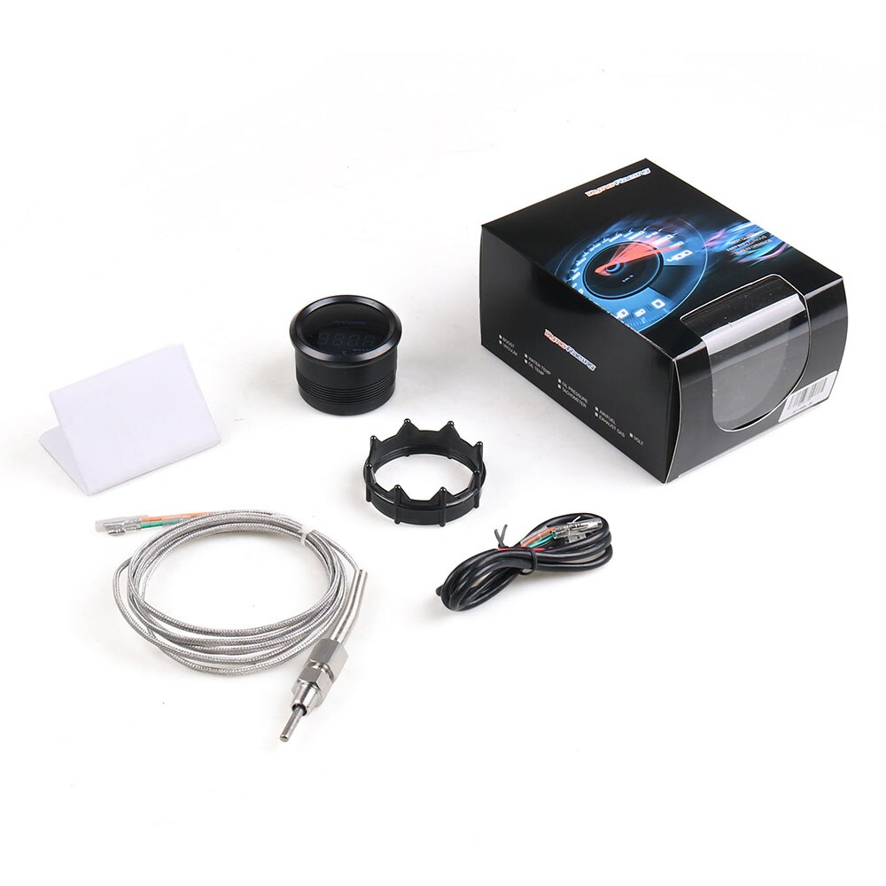 Dynoracing 2" 52mm Exhaust Gas Temp Gauge Digital Exhaust Temperature EGT EXT gauge Blue Led Car Gauge Car Meter With Sensor