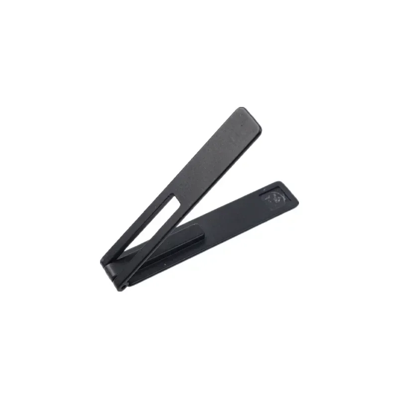 2PC Ultra-thin Magnetic Foldable Mobile Phone Holder Bracket Metal Alloy Desktop Phone Stands Universal Phone Support Kickstand: black