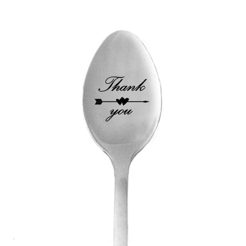 Rvs Dank U Suiker Thee En Koffie Lepel Voor Thanksgiving Christmas