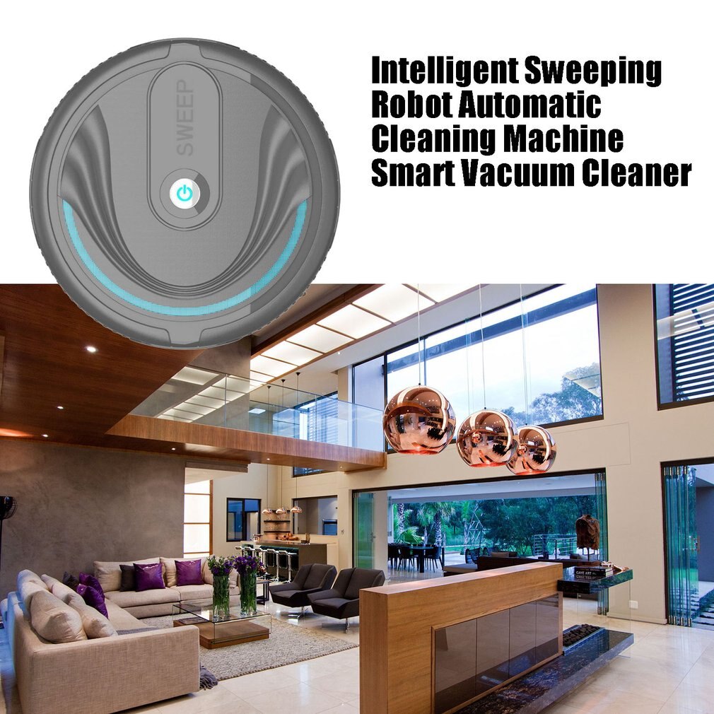Mini Aspirateur Robot Intelligent, Aspirateur Robotique À Chargement
