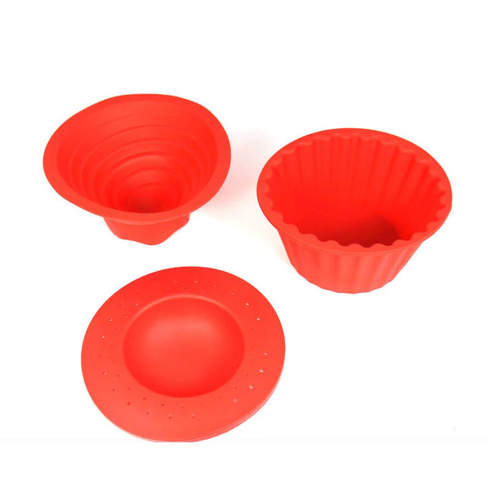 3 Stks/set Cupcake Siliconen Mal Enkele Bloem Vorm Hittebestendige Bakken Gereedschap Bakken Maker Siliconen Giant Cupcake Mold