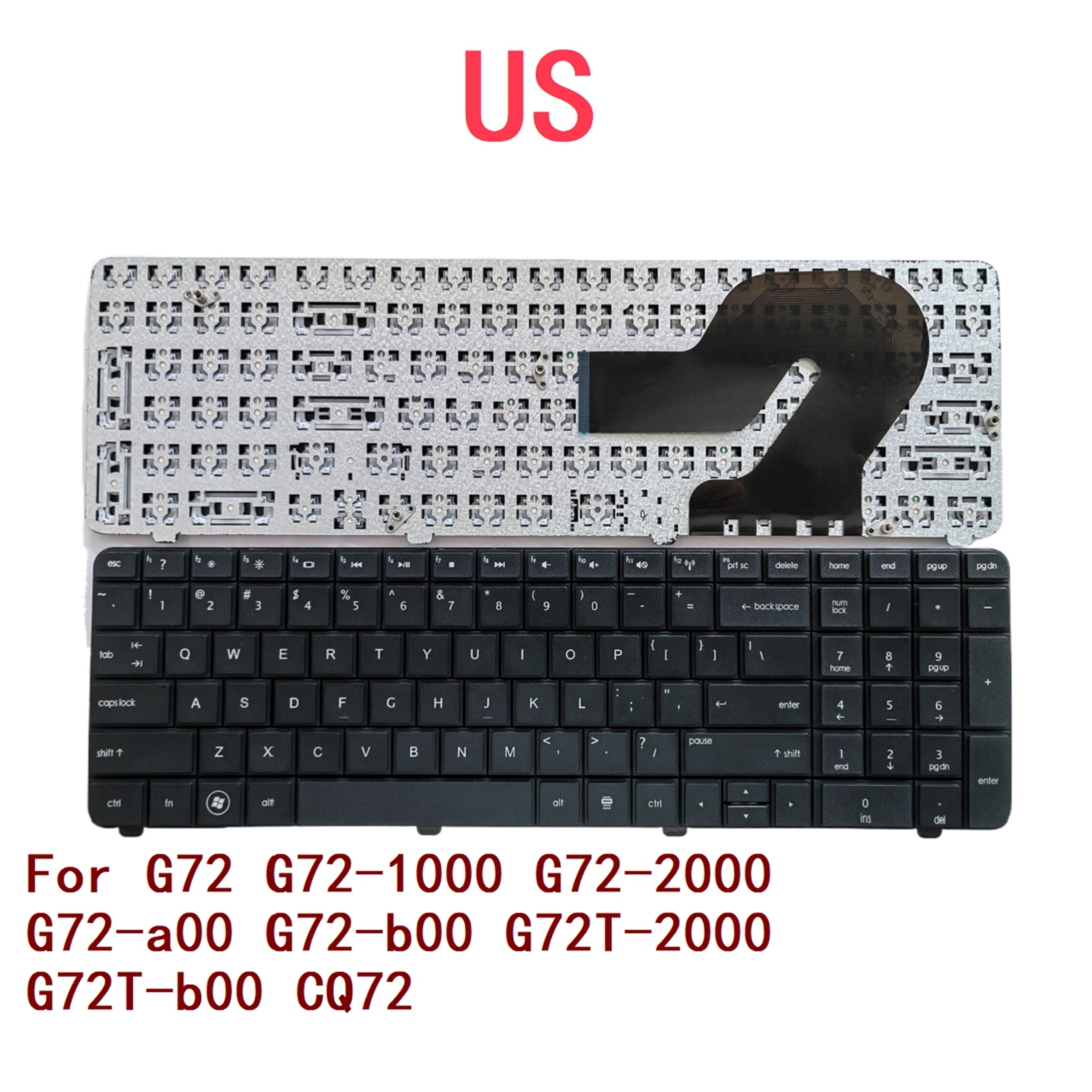 Us Laptop Toetsenbord Voor Hp G72 G72-1000 G72-2000 G72-a00 G72-b00 G72T-2000 G72T-b00 Cq72 Notebook Pc Vervanging