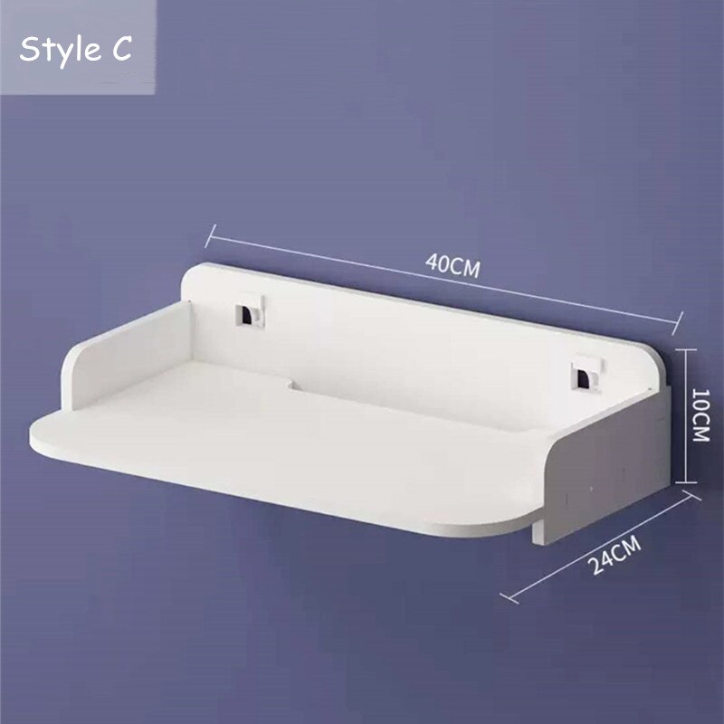 Wifi Projector Router Shelf Storage Boxes Cable Power Plus Wire Bracket Box Wood-Plastic Wall Shelves Hanging DIY Home Decor: Rectangle L