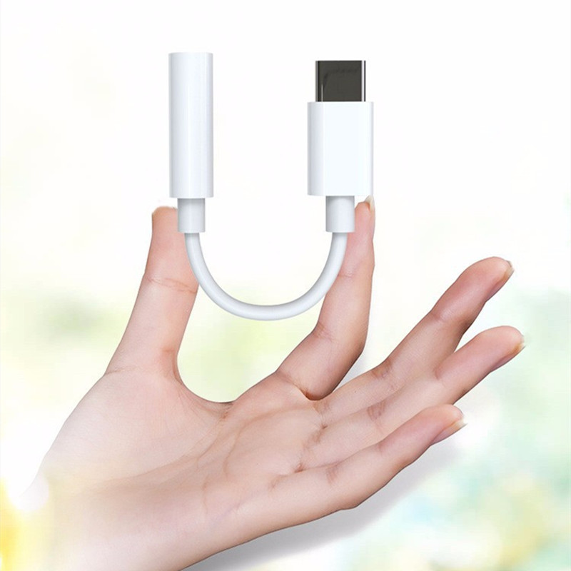 Adapter typu C do 3,5 mm Kabel audio typu C do gniazda 3,5 mm Cyfrowy dźwięk umożliwia słuchanie muzyki Oglądanie telewizji Rozmowy głosowe