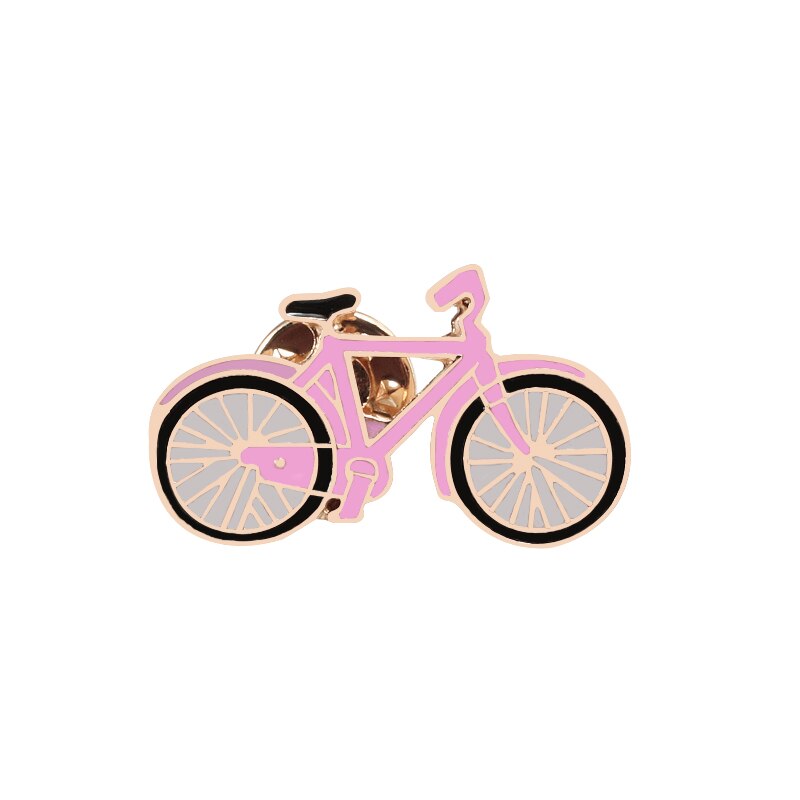 Modische Rose Broschen Für Frauen Kühlen Hund Blatt Pilz Fahrrad Pin Männer Revers Blume Zubehör Für Kleid Pins Corsage Metall: bicycle