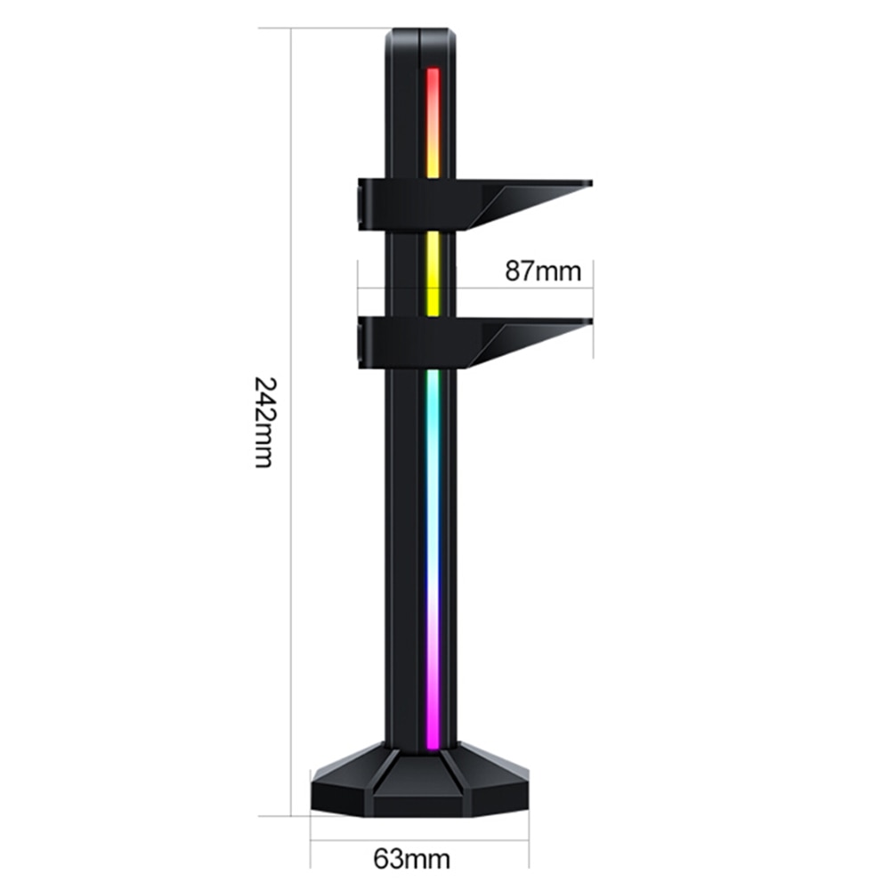 5V 3Pin ARGB Light Graphics Card Vertical Support Magnetic Headset Holder Stand segmented Graphics Card Bracket