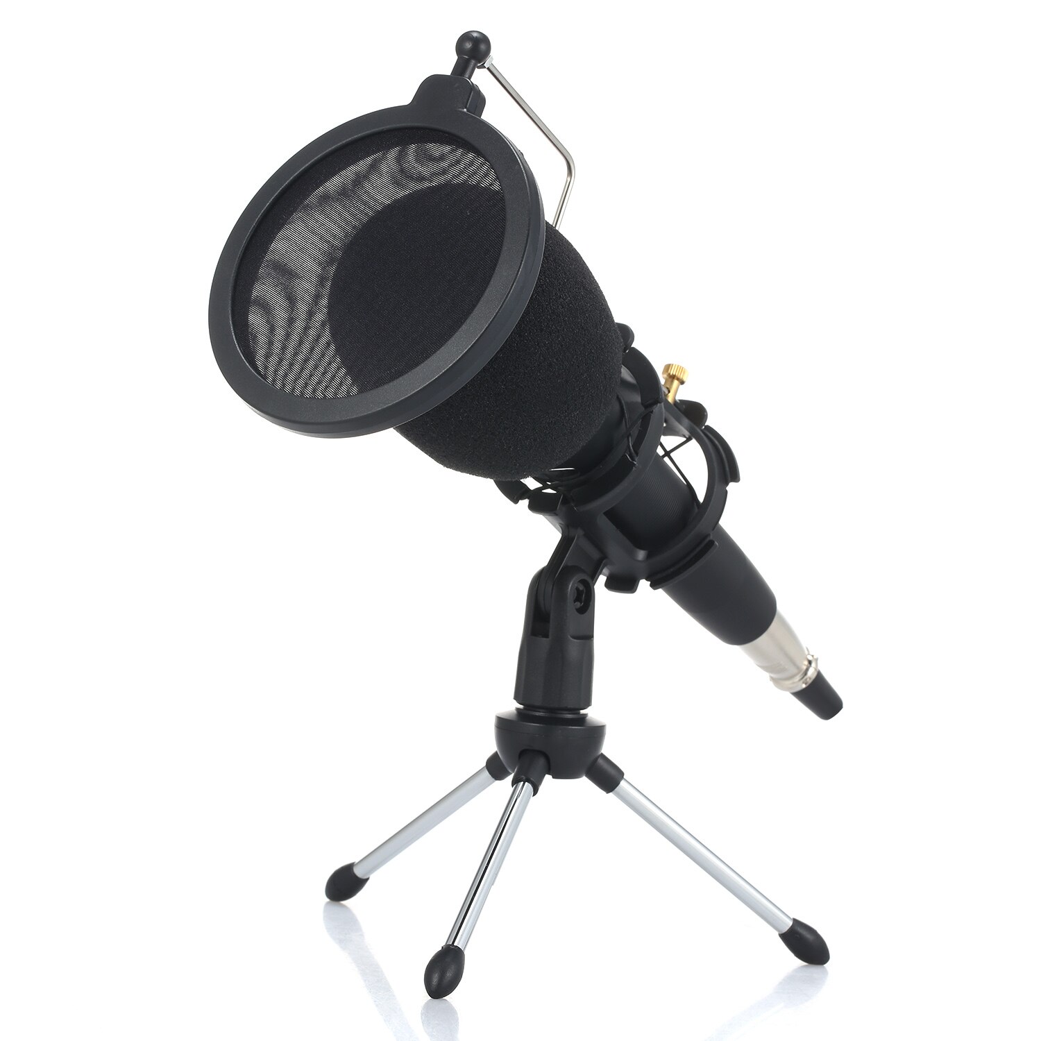 Condenser Microphone with Stand 3.5mm for Computer Phone PC Microphone Mic for Sing Recording Live Broadcast
