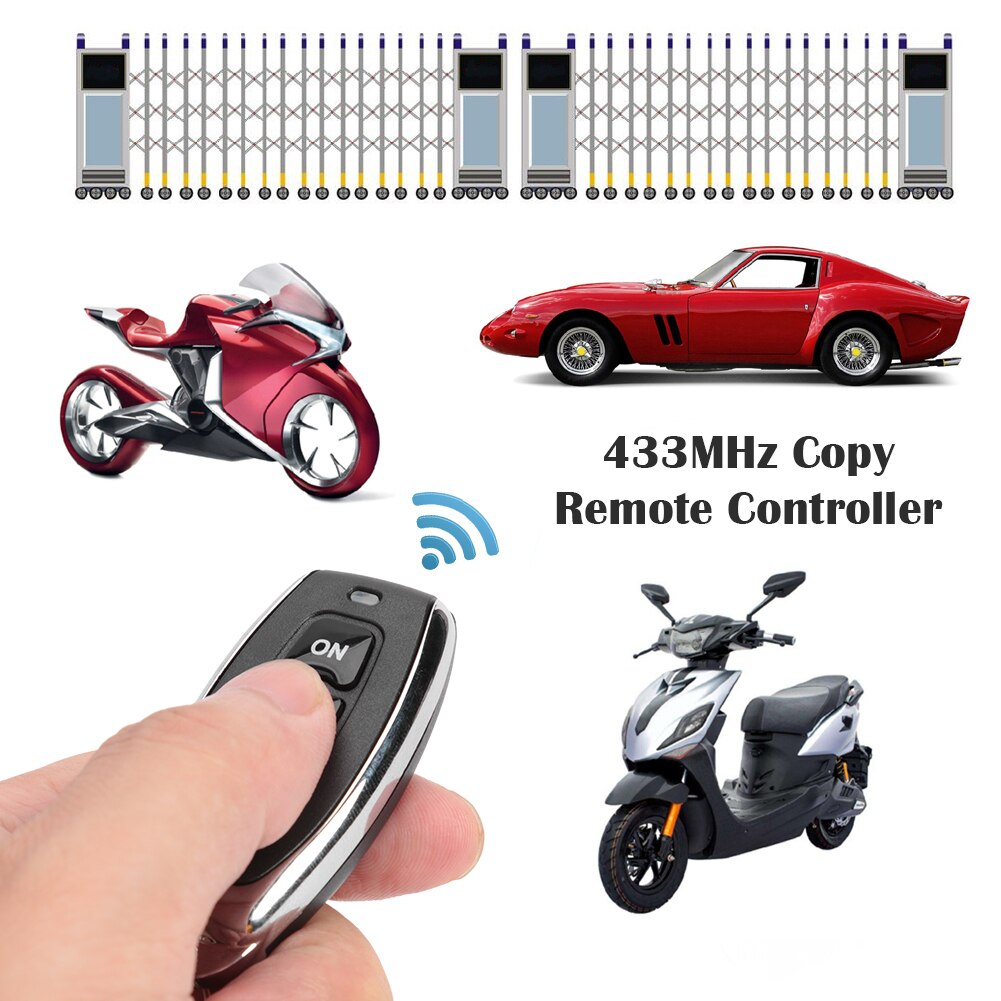 Universal Replacement Remote Control AK-KBJ027-3 433MHz 3-Button Wireless Cloning Garage Door Infrared Induction Duplicator