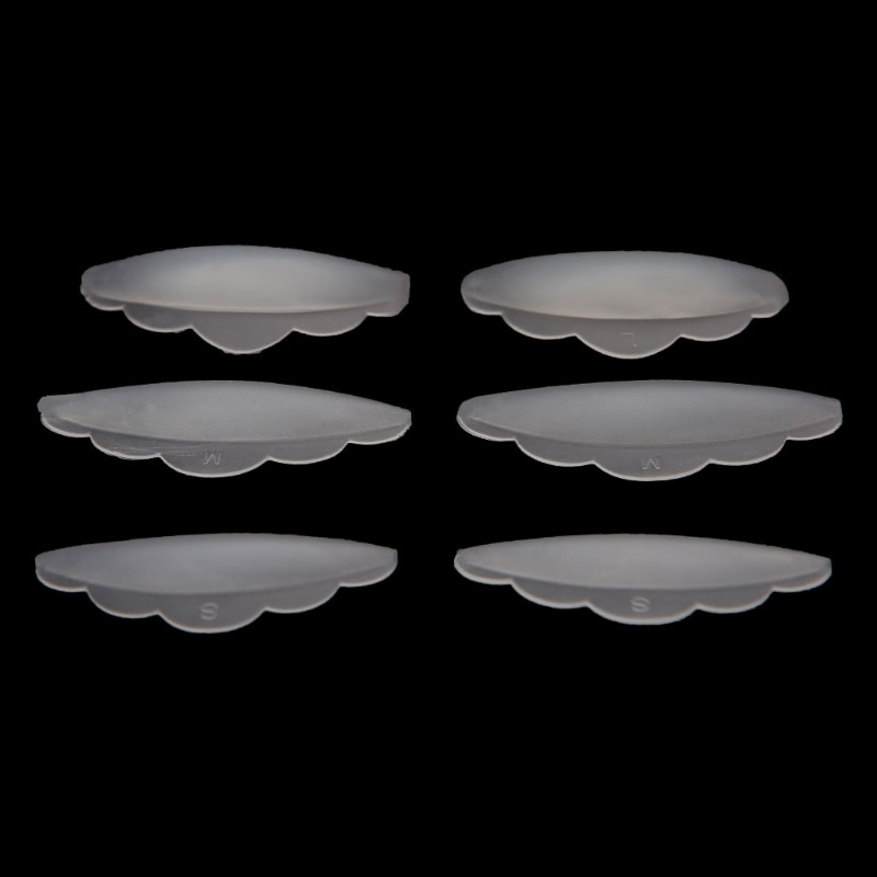 1 set /6 stuks wimperlifting liftende krullers krul siliconen wimperverlengingsschildjes pads en
