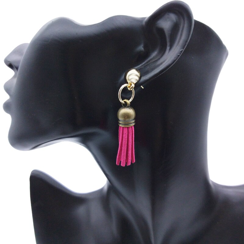 Fishwaves 38mm leren kwastjes mix kleur vintage kwastjes diy oorbellen sleutelhanger accessoires naaien franje kwastjes sieraden