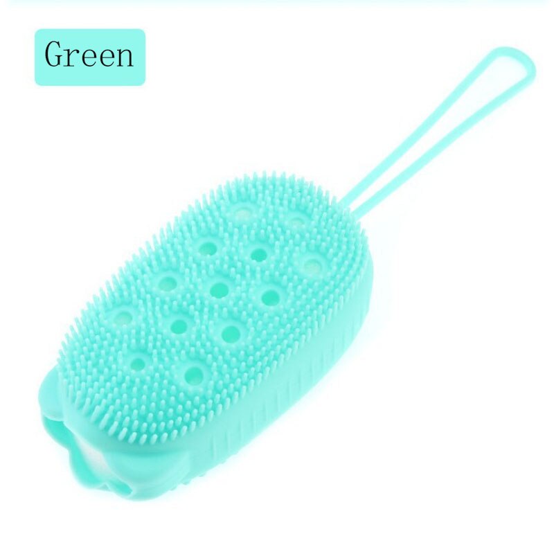Corps douche frotter Massage éponge rapide moussant bain brosse salle de bain Silicone doux frottement Massage bulle bain éponge brosse: G