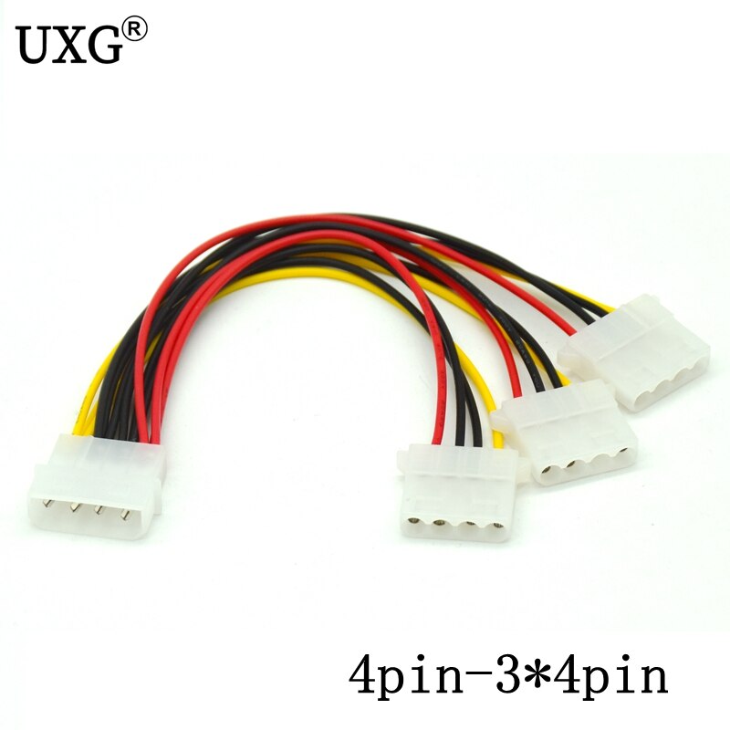 8 Inch ATXP4EXT ATX 12V 4-pin Male to 4Pin 8pin Female PC CPU Power Extension Cord Connector Adapter: 4PIN-3-4PIN
