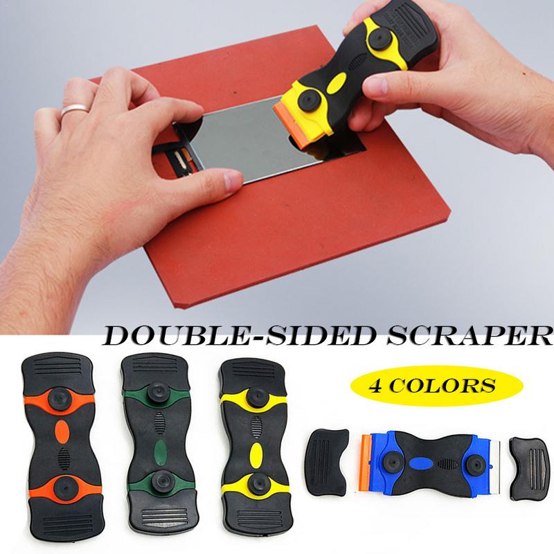 Ceramic Glass Oven Razor Double sided Scraper Plastic Handle Automotive Film Sticker Tool Cleaning shovel