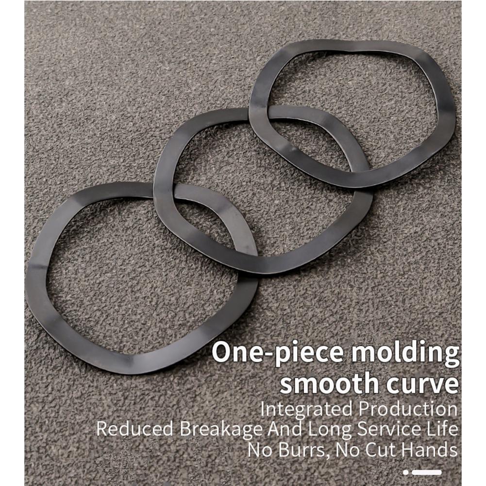 Rondelle de vague réglable, 5 pièces, noir, entretoise de support de pédalier de vélo 24mm 30mm, pièces de vélo de montagne, accessoires de cyclisme,