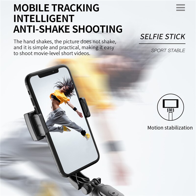 FGCLSY – stabilisateur de cardan portable, Bluetooth , perche Selfie, trépied pour téléphone Gopro, caméra d'action