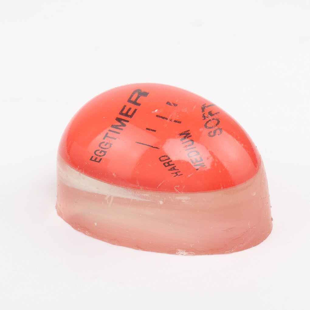 1pcs Egg Perfect Color Changing Timer Yummy Soft Hard Boiled Eggs Cooking Kitchen Eco-Friendly Resin Egg Timer Red timer tools