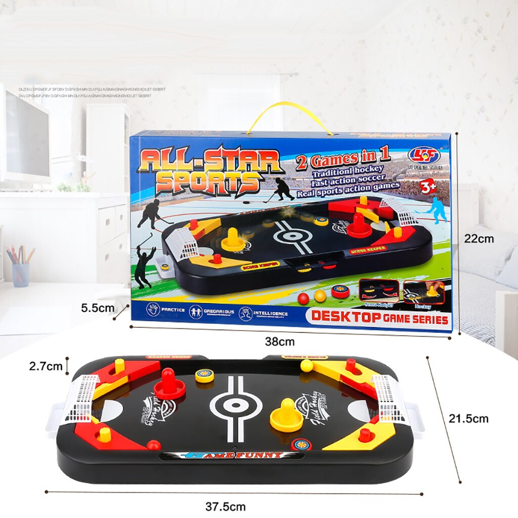 Mini Hockey Table Game For Kids Soccer Ice Desktop Interactive Toy Anti-stress Funny Gadgets Family Party Toys For Children: Default Title