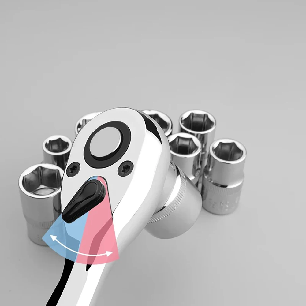 Skrallenøkkel 72- tenners forlengende teleskopiske skraller pipenøkler verktøyplate håndtak verktøysett tilbehør