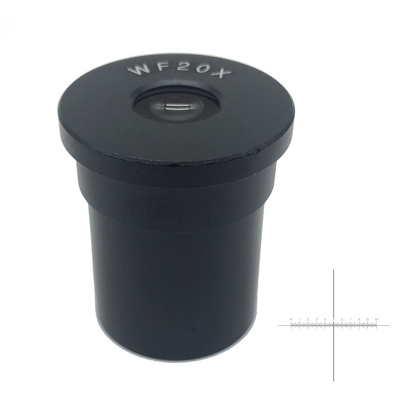 WF20X WF25X Eyepiece for Biological Microscope Wide Field Optical Glass Ocular Lens Mounting Size 23.2mm 20X 25X: WF20X with Scale