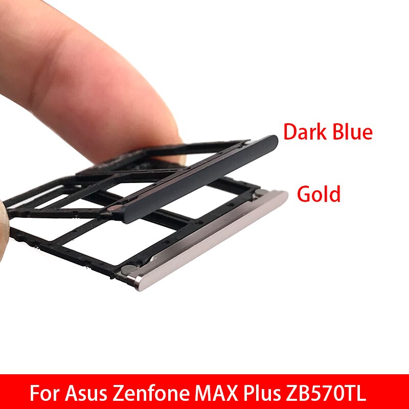 Nueva Sim bandeja para Asus Zenfone MAX Plus ZB570TL bandeja de tarjeta SIM ranura titular de la