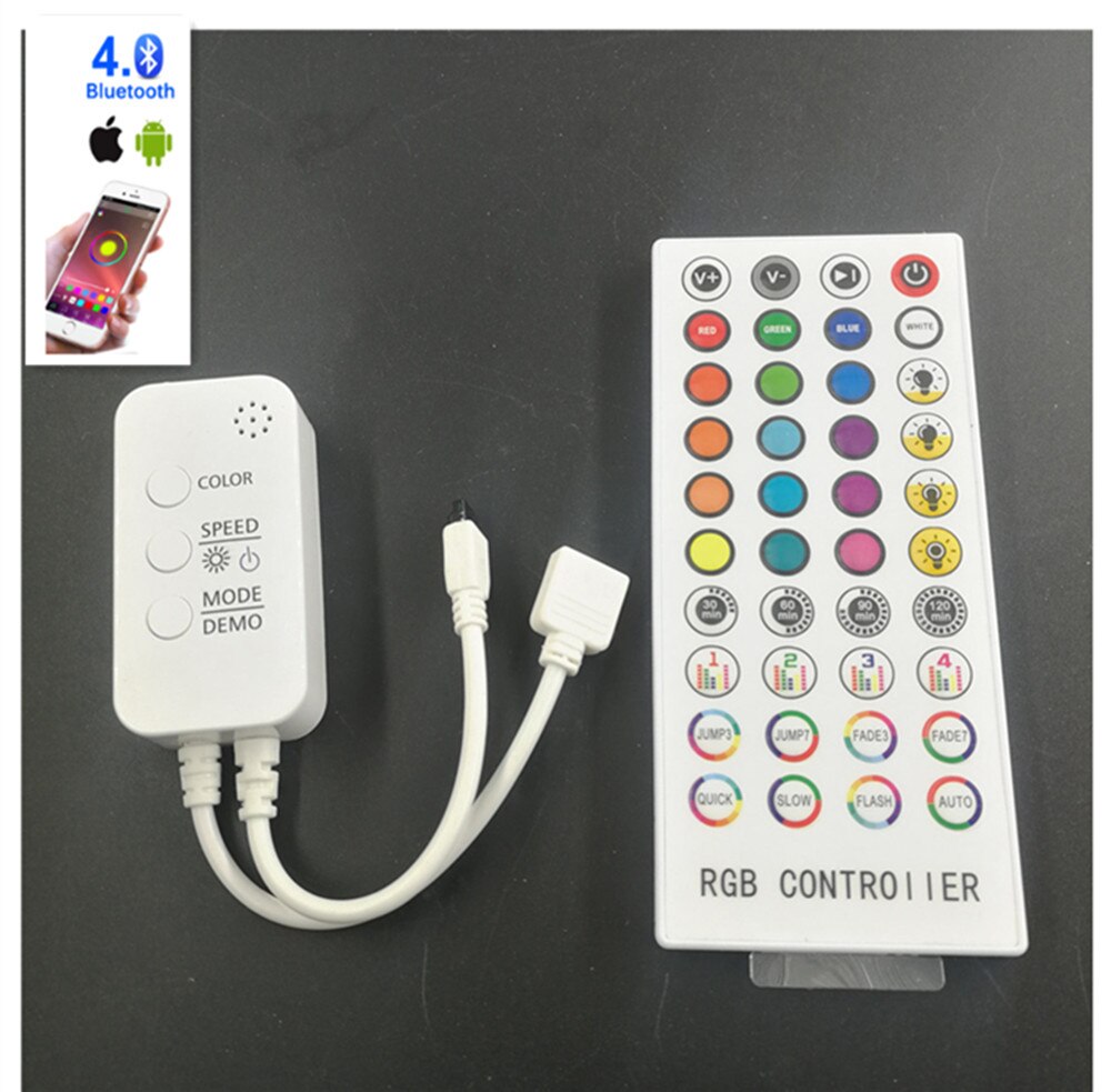 Music Bluetooth Controller RGB Controller DC12V 40Key IR Remote Controller For 2835 5050 RGB LED Strip Lights