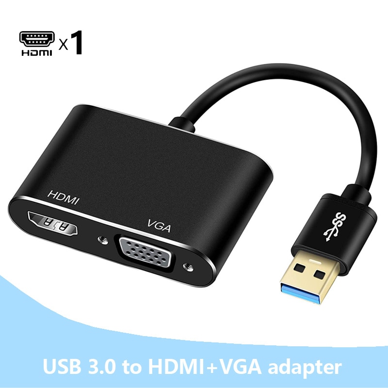 adapter USB 3.0 robić HDMI VGA rodzaj USB A ekran rozszerzający USB 3.0