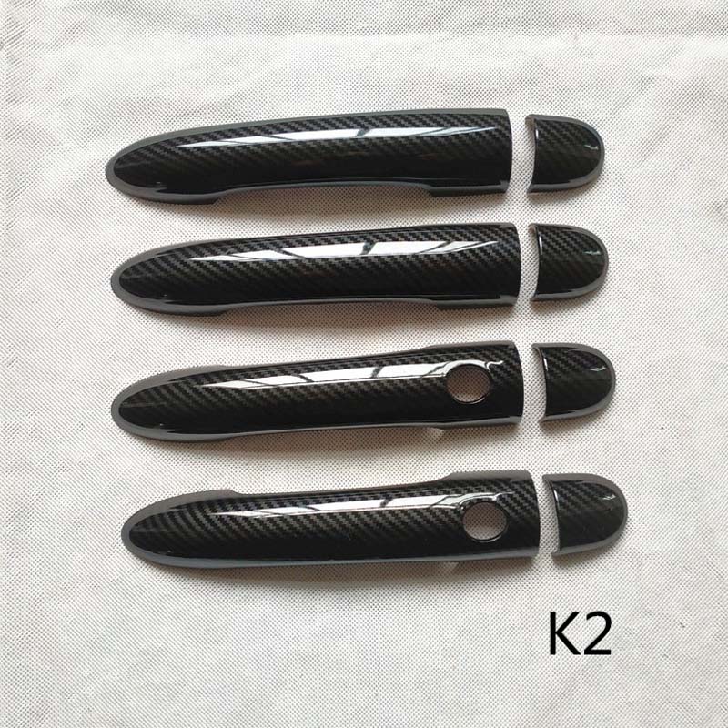 Fit Voor Renault Scenic 2 Ii MK2 Deurgreep Cover Trim Handvatten Covers Auto Accessoires Plastic Imitatie Carbon Fiber: K2