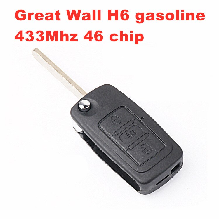 For Great Wall H6 folding remote control car key 433Mhz 46 chip