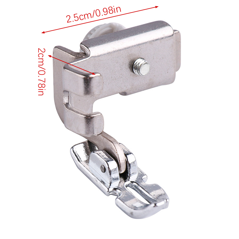 Prensatelas Universal para máquina de coser, accesorios para máquina de coser con cremallera Invisible, pie izquierdo y derecho Unilateral, 1 unidad,: Default Title