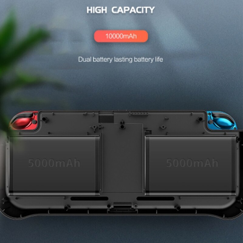 10000MAh batterie boîtier batterie externe pour Nintendo Switch NS Console Machine de jeu batterie externe avec support chargeur rapide