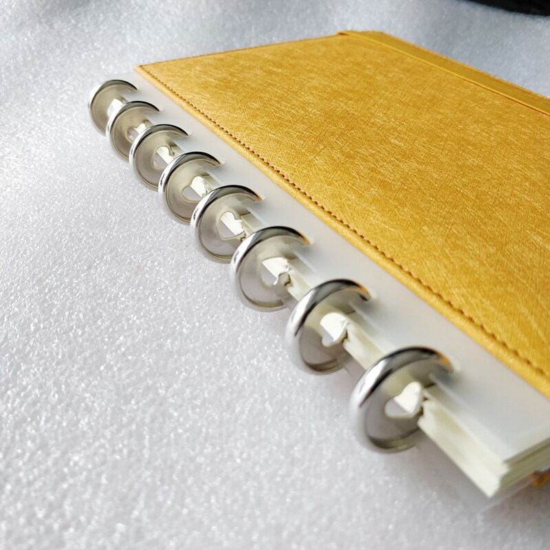 23Mm Binding Ring Paddestoel Gat Knop Notepad Plastic Losbladige Spoel 360 Graden Opvouwbare Plastic Schijf Plastic Gesp kantoor