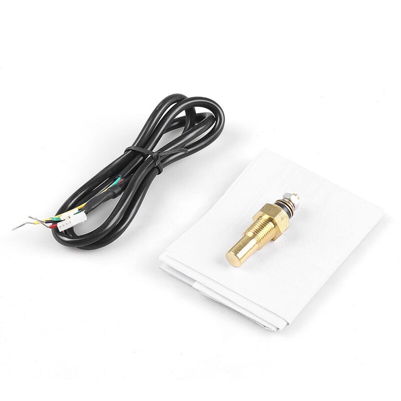 Dyno racing 2 tum 52mm bil led digital / analog oljetemp temperaturmätare röklins