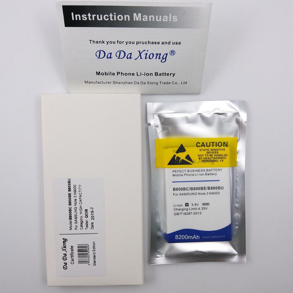 Ad alta Capacità 8200mAh B800BC B800essere/BU Batteria per Samsung galassia Nota 3 N9000 N9005 N900A N900 N9002 N9008 n9009 N9006 N9008S