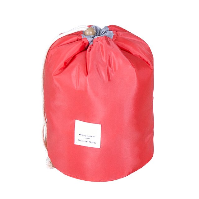 Coulisse Custodie Necessaire Organizzatore di Trucco Da Toilette Da Viaggio del Sacchetto di Lavaggio Cosmetico di Immagazzinaggio Del Sacchetto Accessori Forniture di Prodotti: rosso