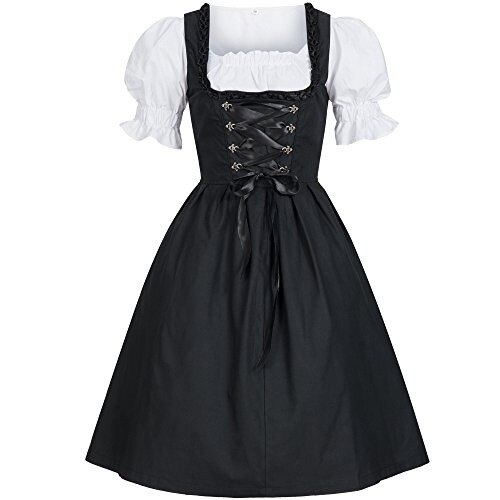 18th European Medieval Costume for Women Royal Maid Dress Female Vintage Victorian Maid Cosplay Dresses Bowknot Outfit: XXL