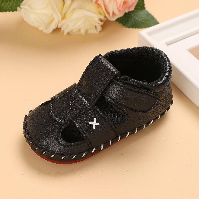 Baby Schuhe Mädchen Jungen Sandalen Neugeborenen Baby Schuhe PU Leder Nicht-Unterhose 0-18 Monate Wanderschuhe Erste Gehhilfe Baby Schuhe