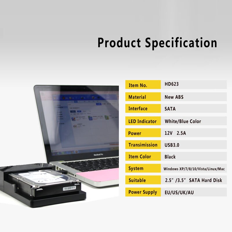 3,5 zoll HDD fallen SSD Adapter SATA II zu USB 3.0 für Samsung Festplatte Kasten 3,5 Externe Speicher HDD gehäbenutzen mit UASP