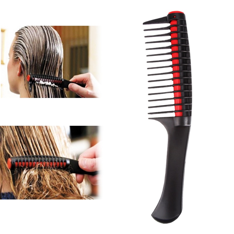 Rolling Comb Anti-knotted Fork Hair Comb Modeling Detachable Large Teeth Straight Hair Comb Tool