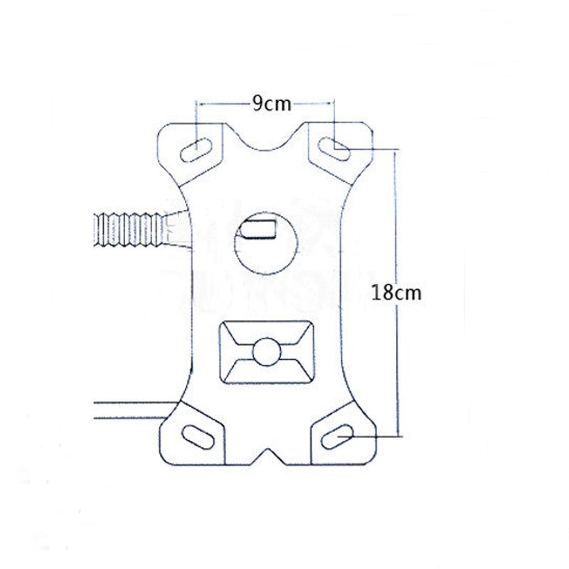 Työtuoli kääntölevy tietokone tuoli 18 x 9cm metalliosat lisävaruste